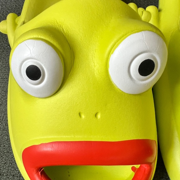 Frog Fish Fun Slides Slippers Beach Pool Sandals 7.5 Men 9.5 Women - Picture 5 of 7